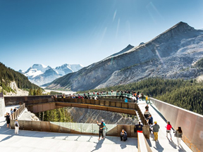Dare to stand on the edge at Glacier Skywalk???  It’s worth a try… thumbnail